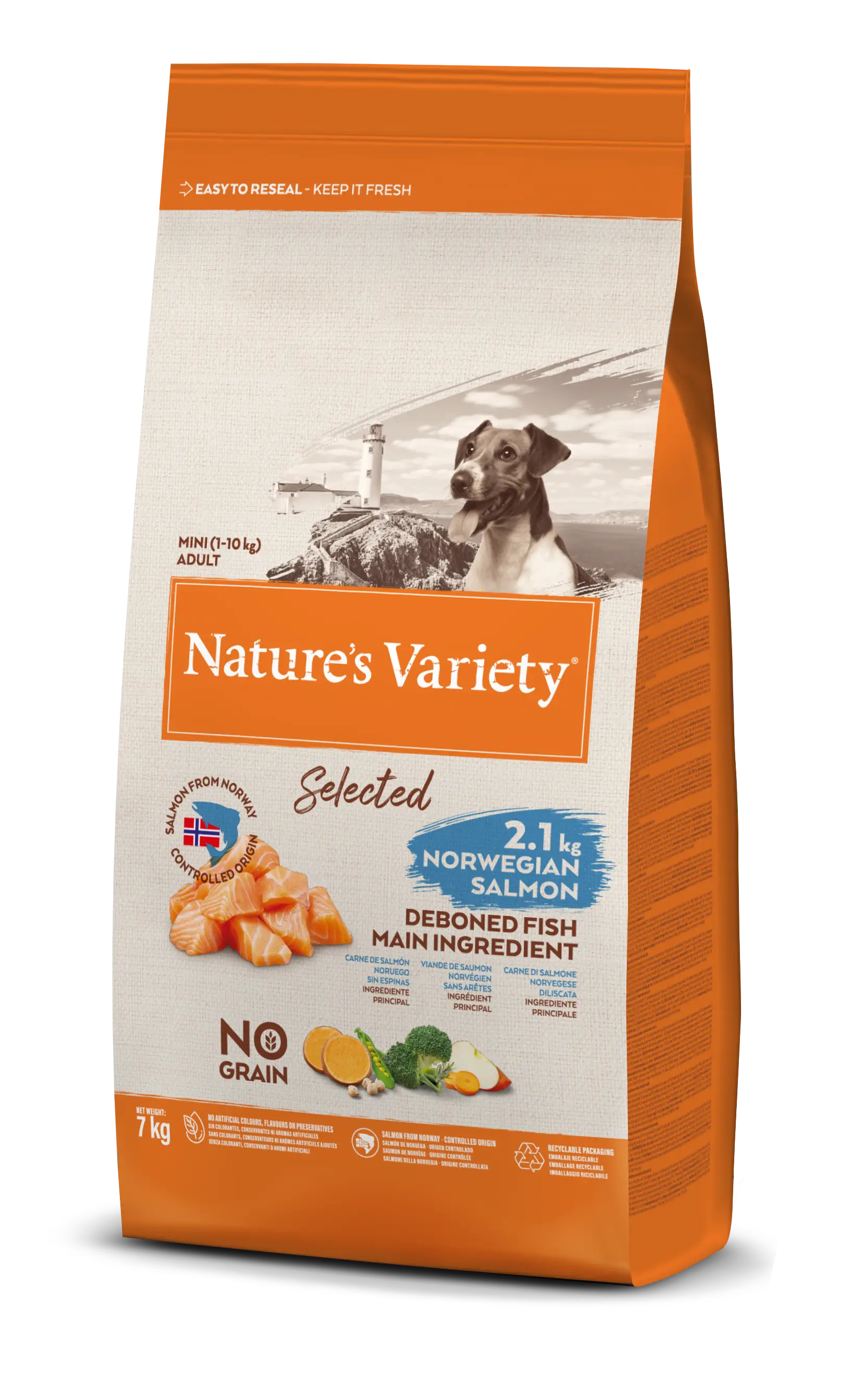 Miscota Nature's Variety Pienso Selected de Salmón Noruego para Perro Adulto Mini