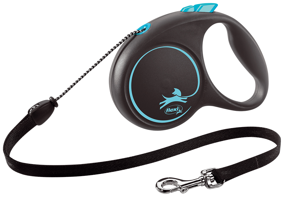 Miscota Flexi Cinturino di design nero Cavo blu