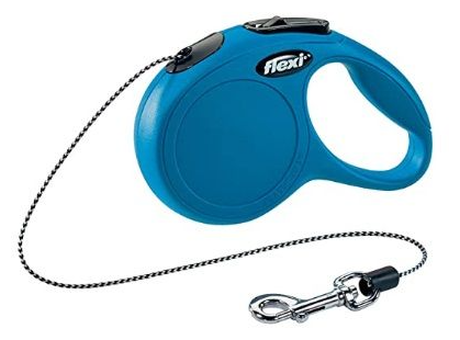 Miscota Flexi Correa New Classic Azul de Cordón para Perros Pequeño y Gatos