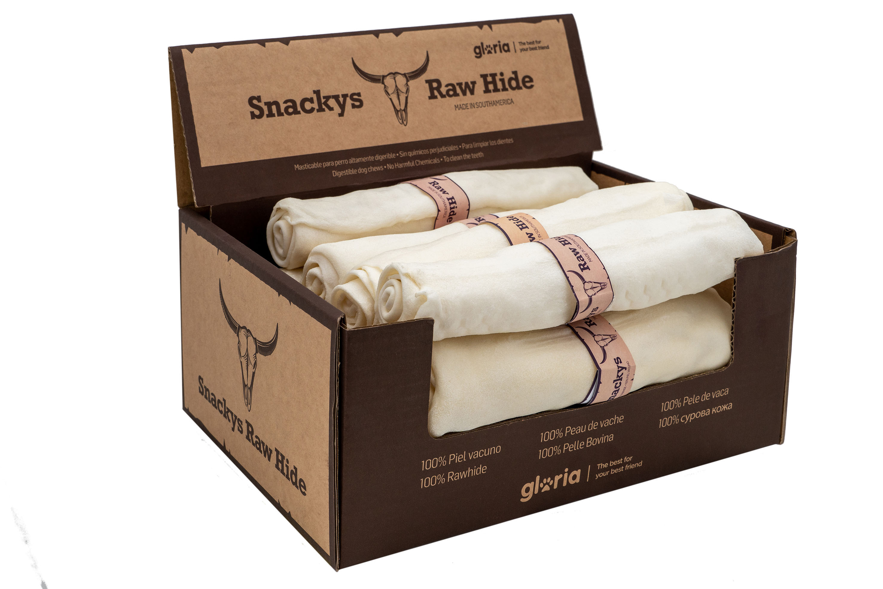 Miscota Gloria Pets Snackys Rawhide Chewy Fur Roll