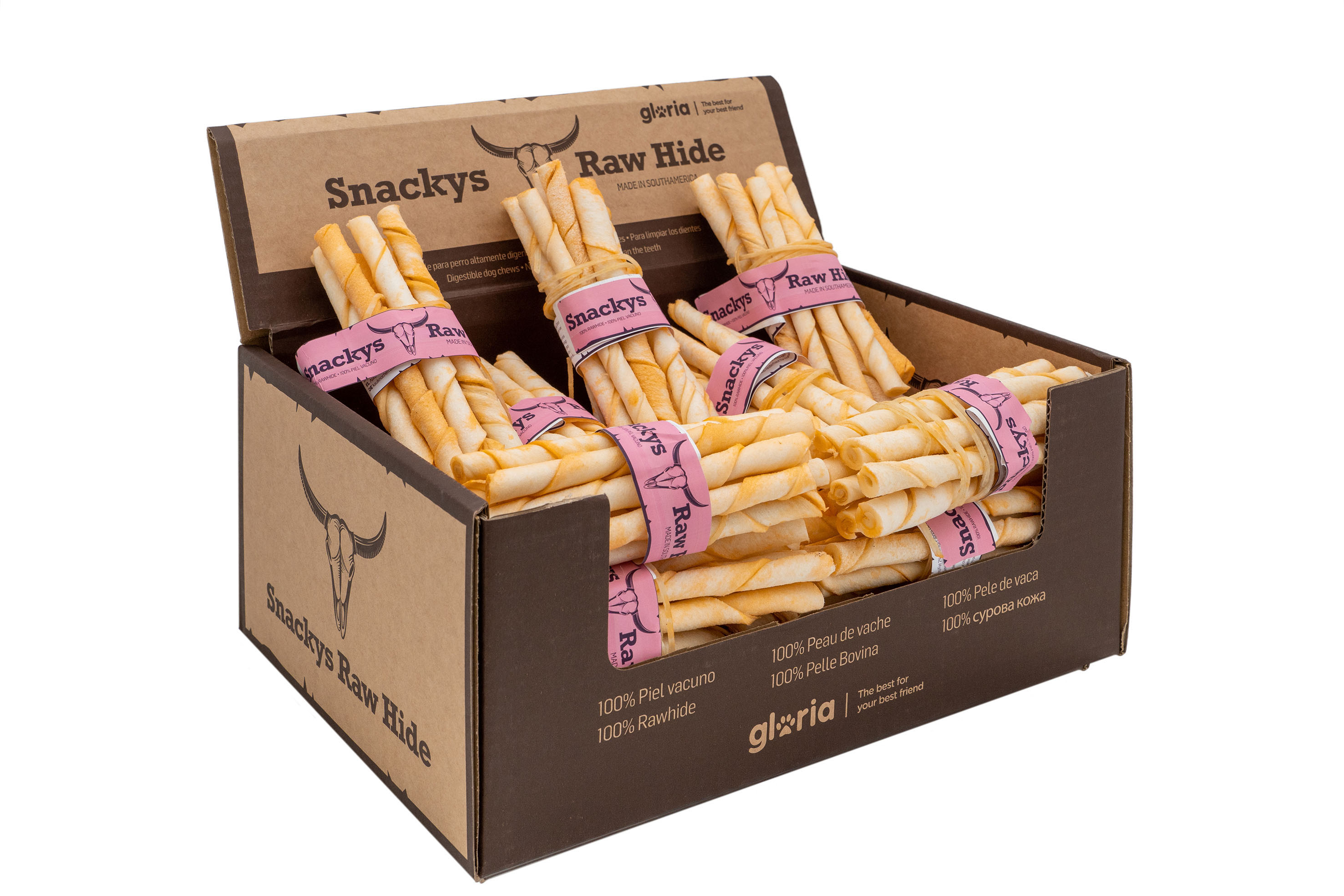 Miscota Gloria Pets Snackys Mango aromatizzato Rawhide Chews Palitos