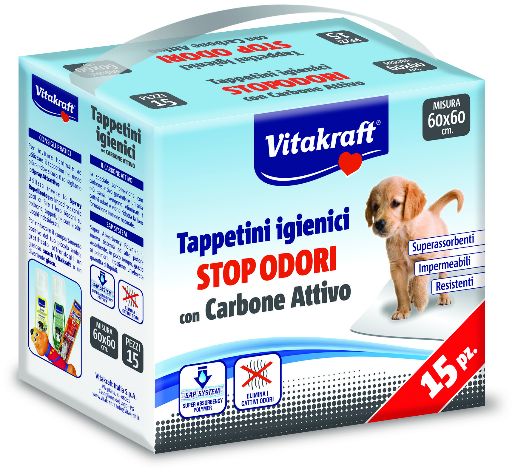 Miscota Vitakraft Bagnetto per cani e gatti con carbone attivo