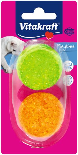 Petites boules de paillettes en plastique pour chat
