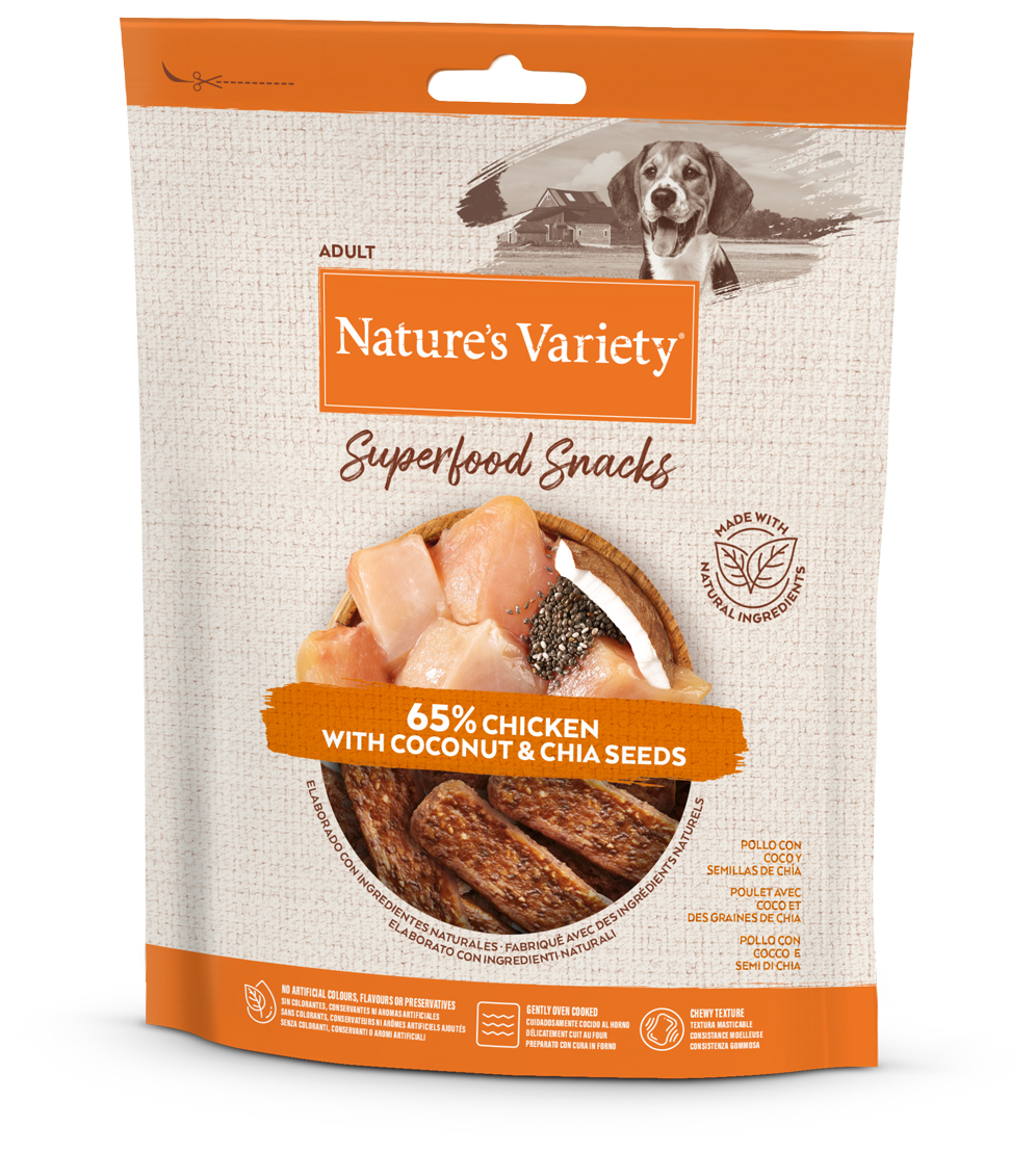 Miscota Nature's Variety Snacks Superfoods Pollo