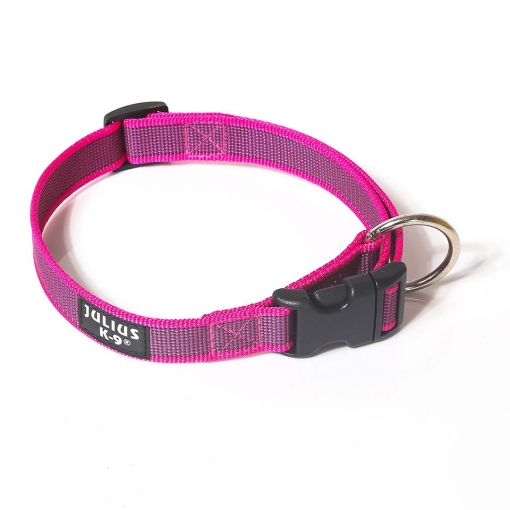 Miscota Julius K9 Collana di nylon con anello rosa