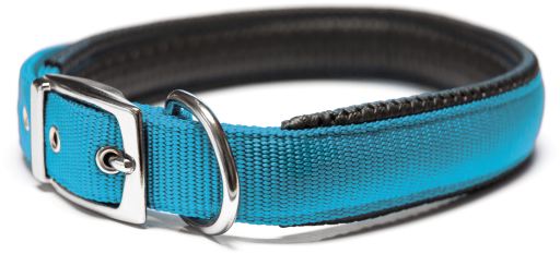 Nylon Comfort Gepolstertes Nylonhalsband Comfort Blau