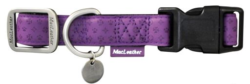 Collare per cani in nylon Macleather viola