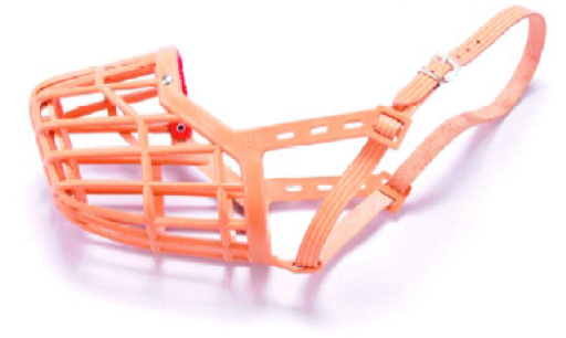 plastic dog muzzle