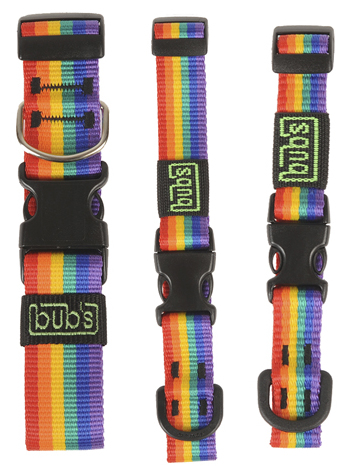 Miscota Bub's Collare in nylon a sgancio rapido Rainbow