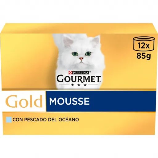 Gourmet Nourriture humide Mousse Gold au Poisson Océanique pour Chats Gourmet Nourriture humide Mousse Gold au Poisson Océanique pour Chats