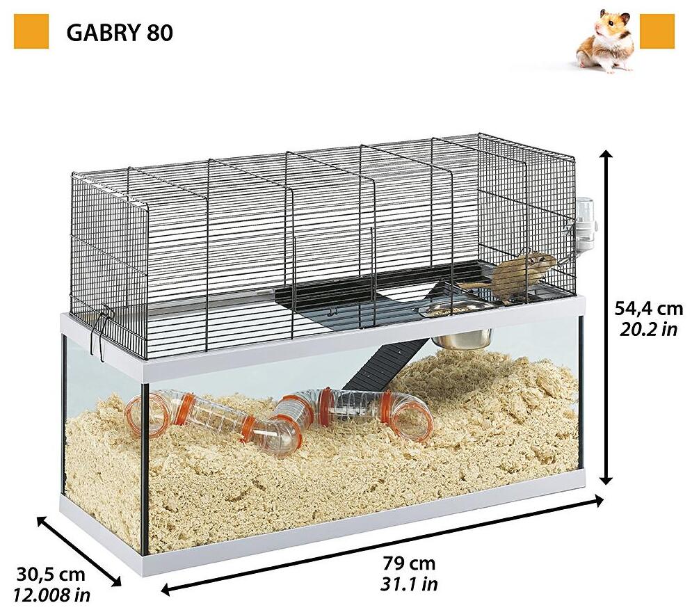 Ferplast Cage en Verre pour Gerbilles de Gabry Miscota France