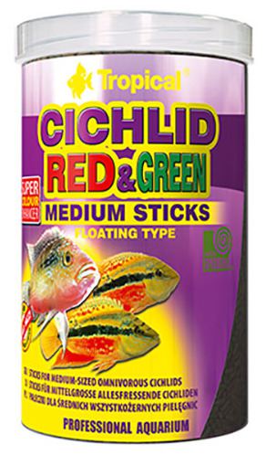 Cichlid Rojo & Verde Sticks Medianos