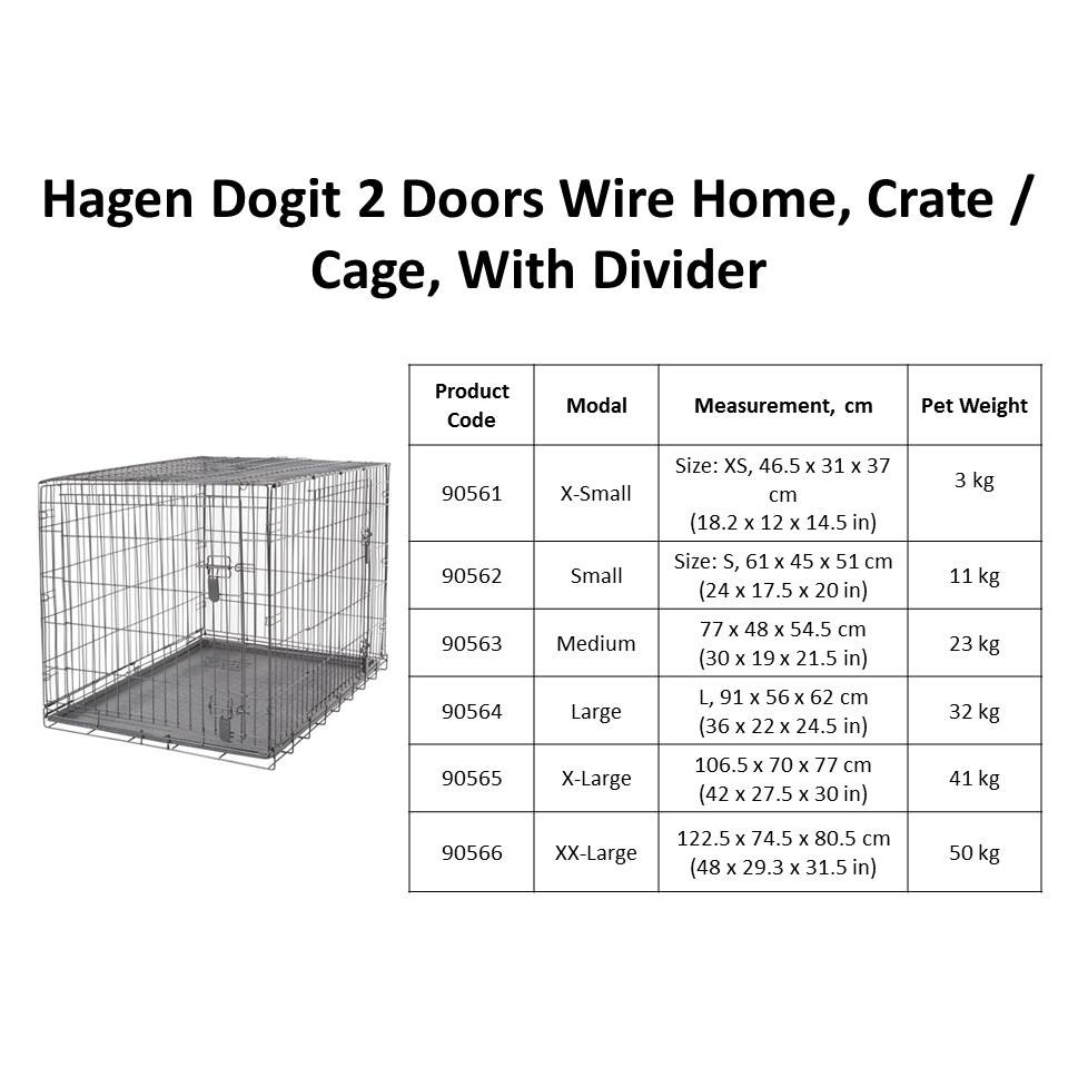 Dogit Foldable Metal Cage with 2 Doors - Miscota Ireland