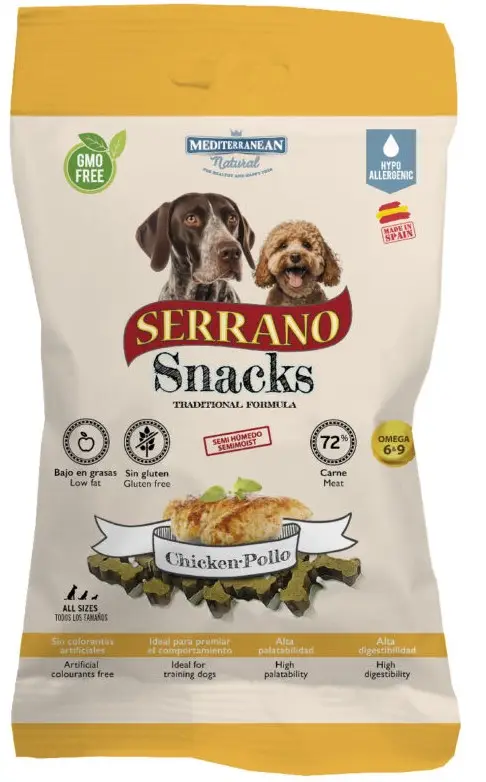 Miscota Mediterranean Natural Serrano Snacks di Pollo