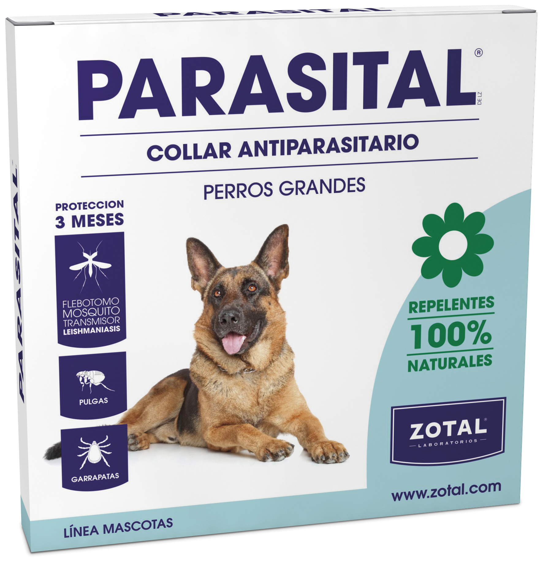 Miscota Zotal Parasital Collare per Cani Medi e Piccoli