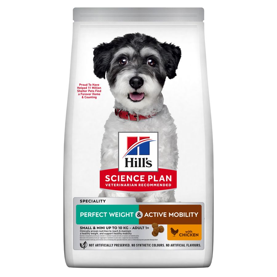 Miscota Hill's Pienso Science Plan Perfect Weight & Active Mobility para Perros Pequeños & Mini de Pollo