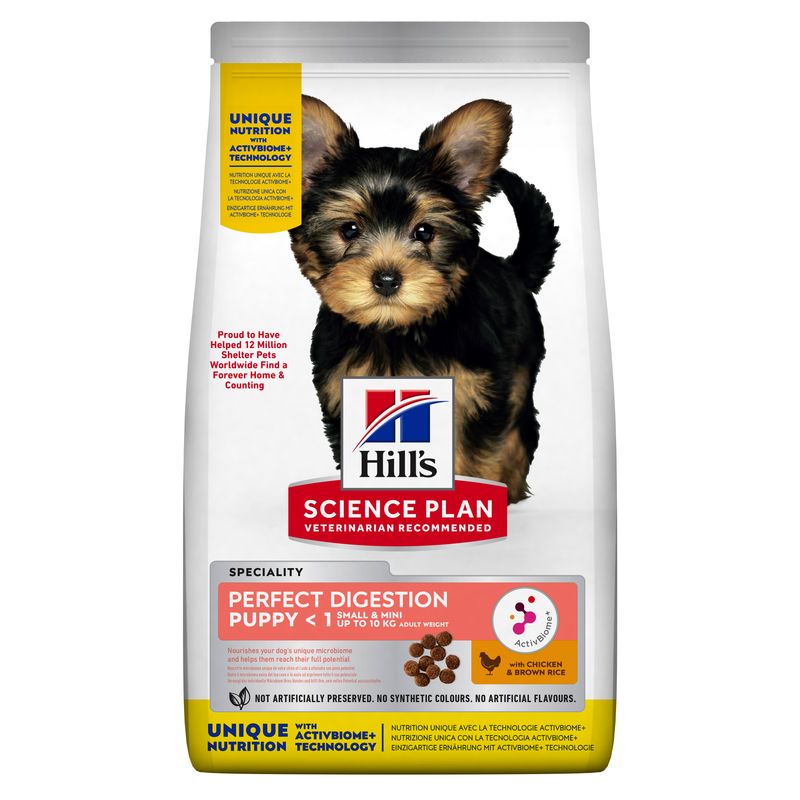 Miscota Hill's Science Plan Puppy Small & Mini Digestione perfetta con pollo e riso