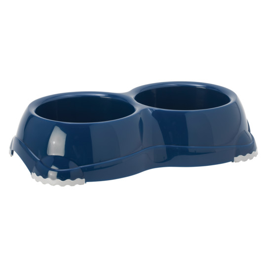 Miscota Moderna Smarty Navy Blue Double Feeder for Cats