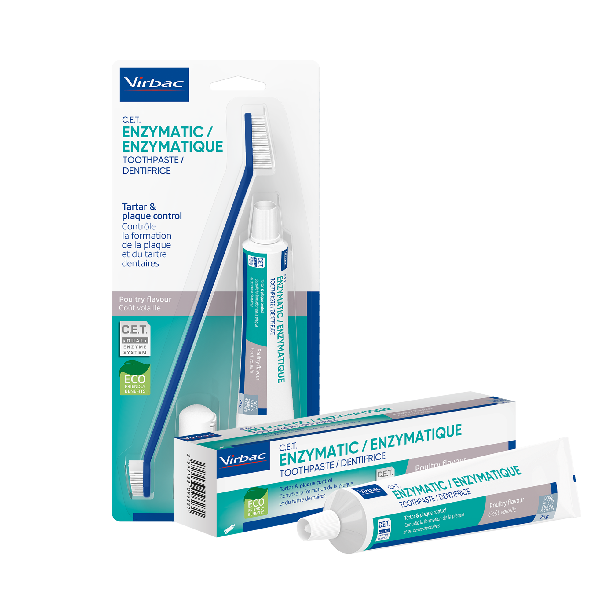 Miscota Virbac Kit dentifricio enzimatico + spazzolino C.E.T