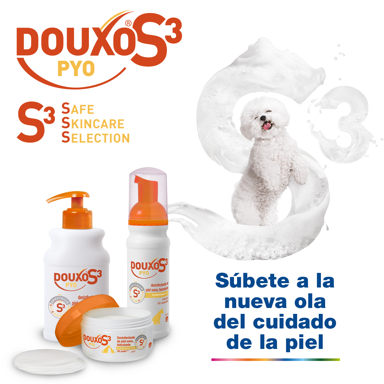 Douxo Douxo S3 PYO Shampoo Desinfectante e Hidratante para Cães e Gatos