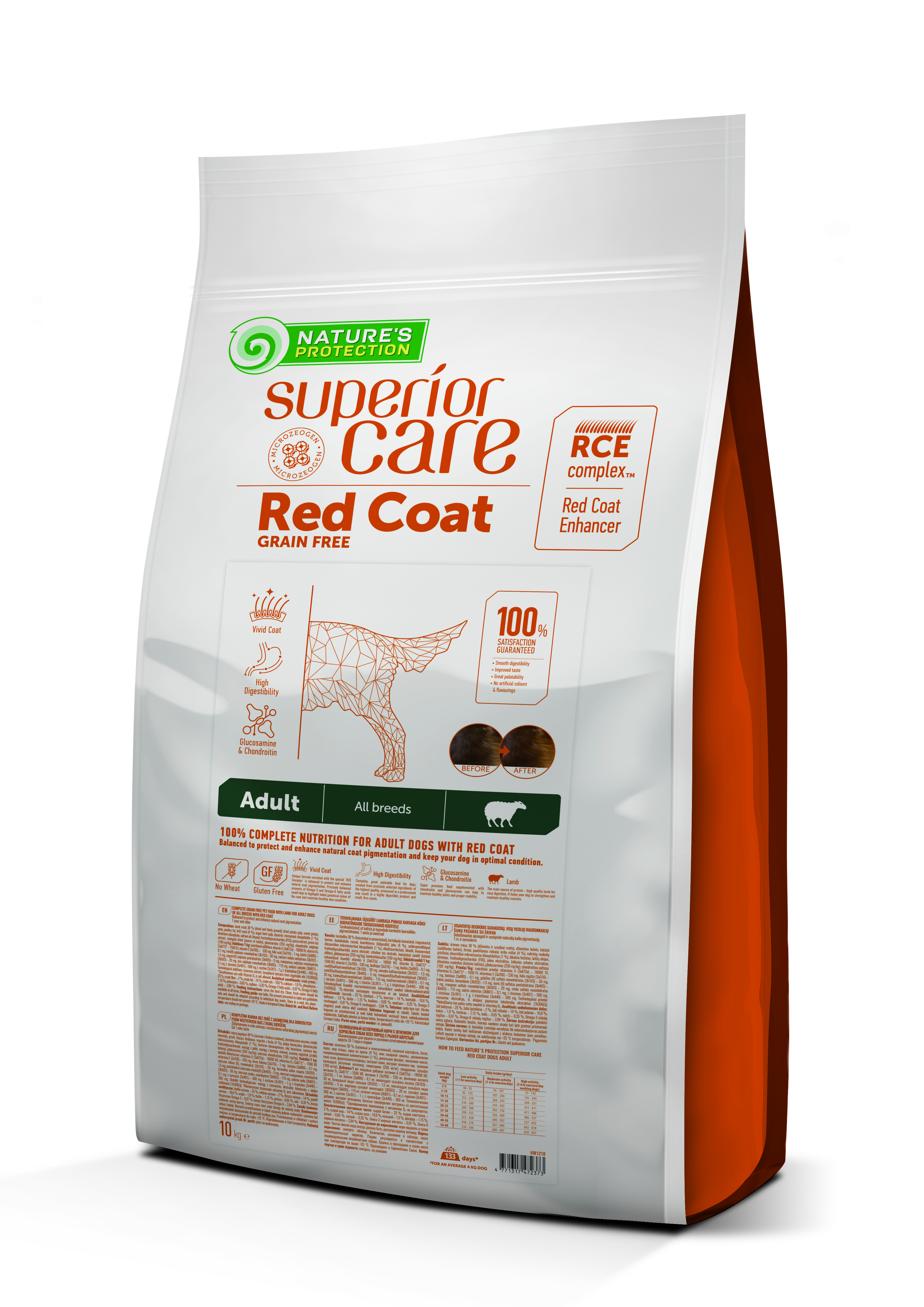 Nature's Protection Graanvrij droogvoer met lam voor volwassen honden 10 KG
