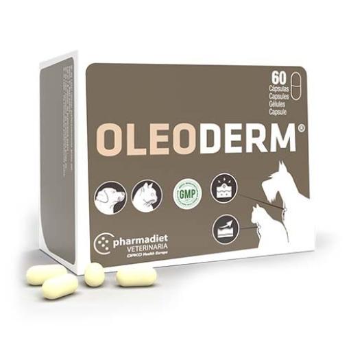 Oleoderm Suplemento para Problemas de Piel en Perros y Gatos