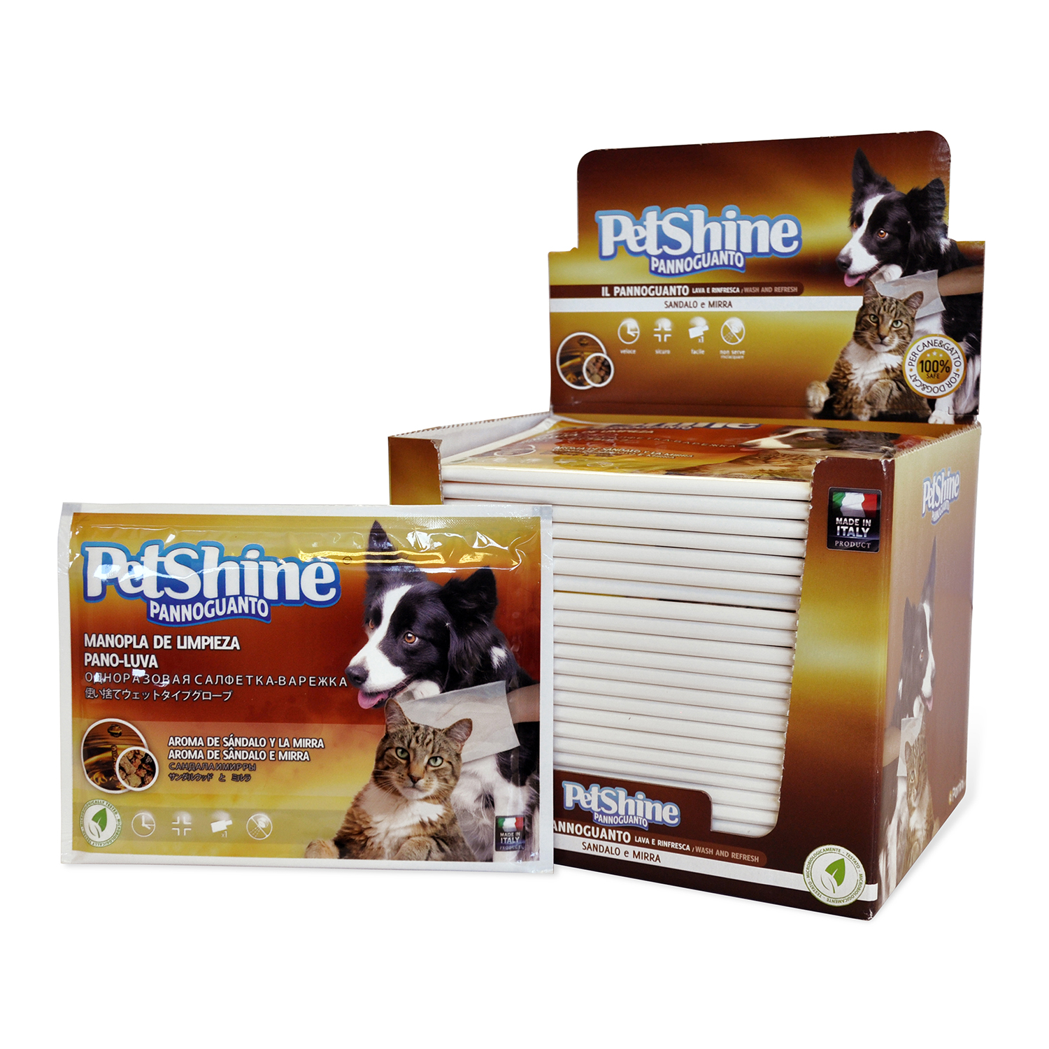 Miscota Petshine Pulizia sandalo e fango specchio