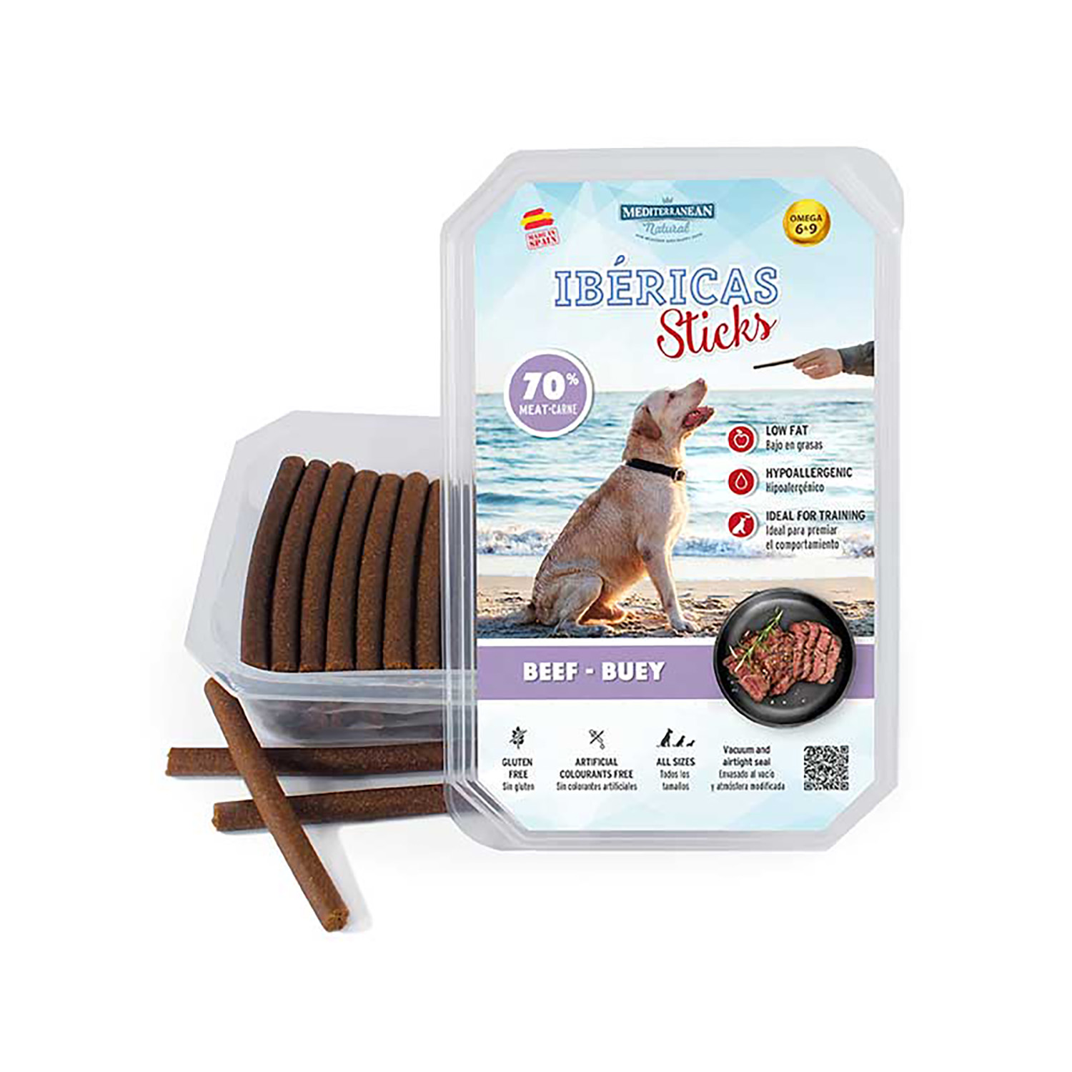 Miscota Mediterranean Natural Stick di bue iberici