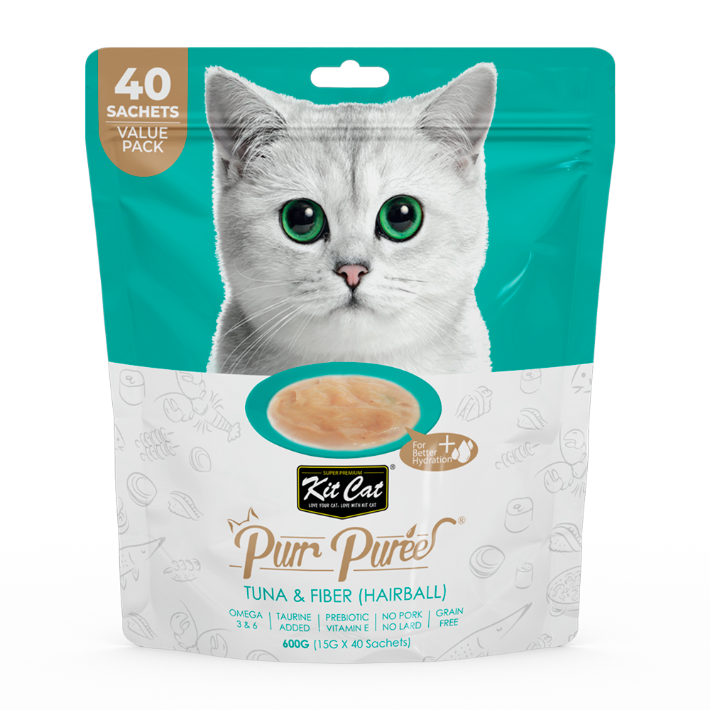 Kit Cat PurrPuree ValuePack tonijn en vezels 600 GR