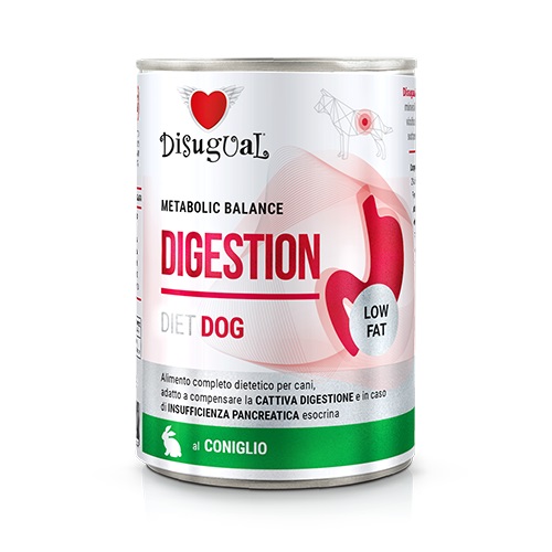 Miscota Disugual Digestion Low Fat Alimento umido di coniglio per cani