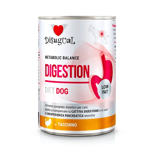 Miscota Disugual Digestion Low Fat Alimento umido di tacchino per cani