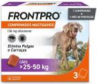 Croquettes antiparasitaires pour chiens de 25 &agrave; 50 kg 3 comprimidos