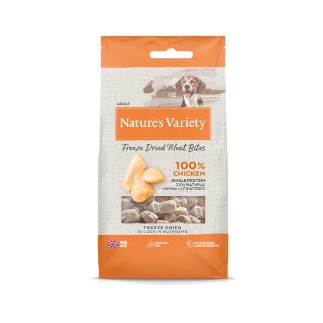 Miscota Nature's Variety Freeze Dried Chicken Bites for Dogs