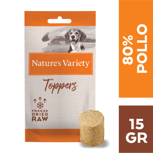 ToppersPerro - Pollo Liofilizado 15g Nature´s Variety perros