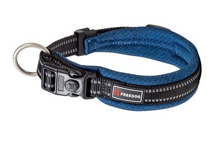 Miscota Freedog Collar imbottito blu blu navy per cane