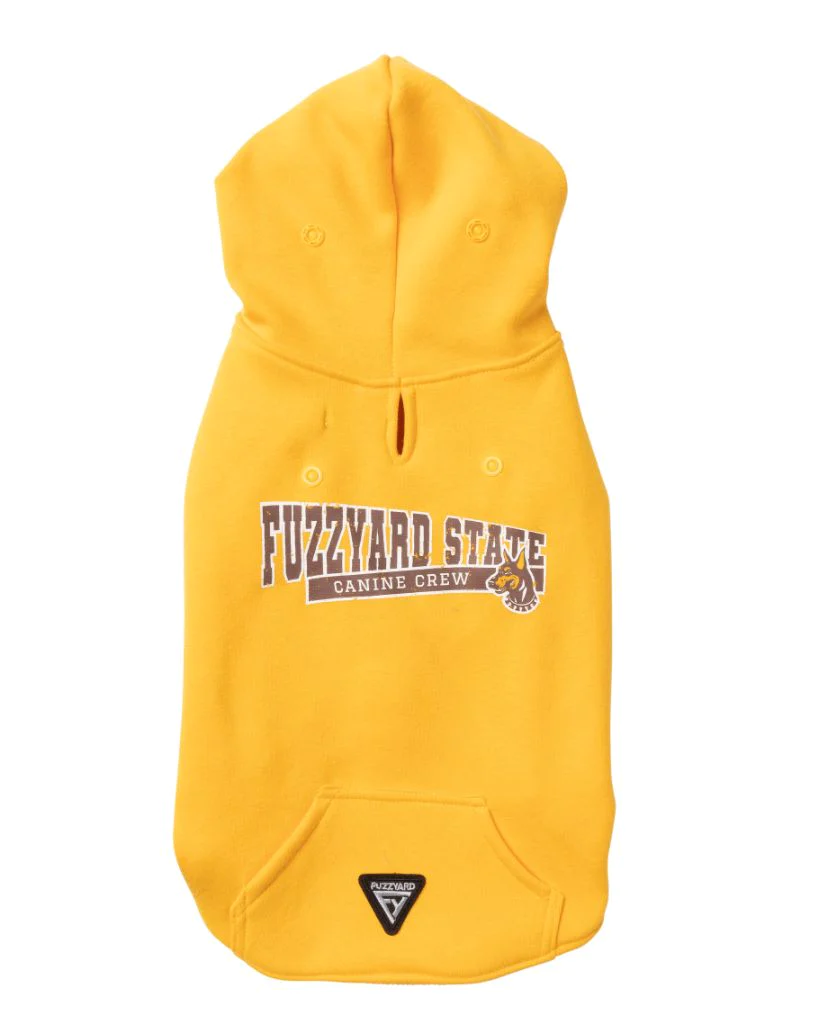 Miscota FuzzYard Felpa con cappuccio Yellow State per cani