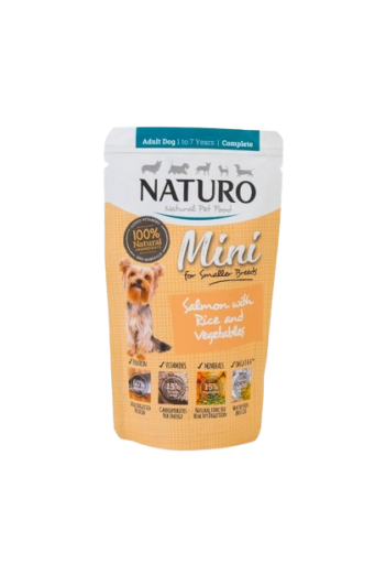 Wet Food of Salmon and Rice for Mini Breed Dogs