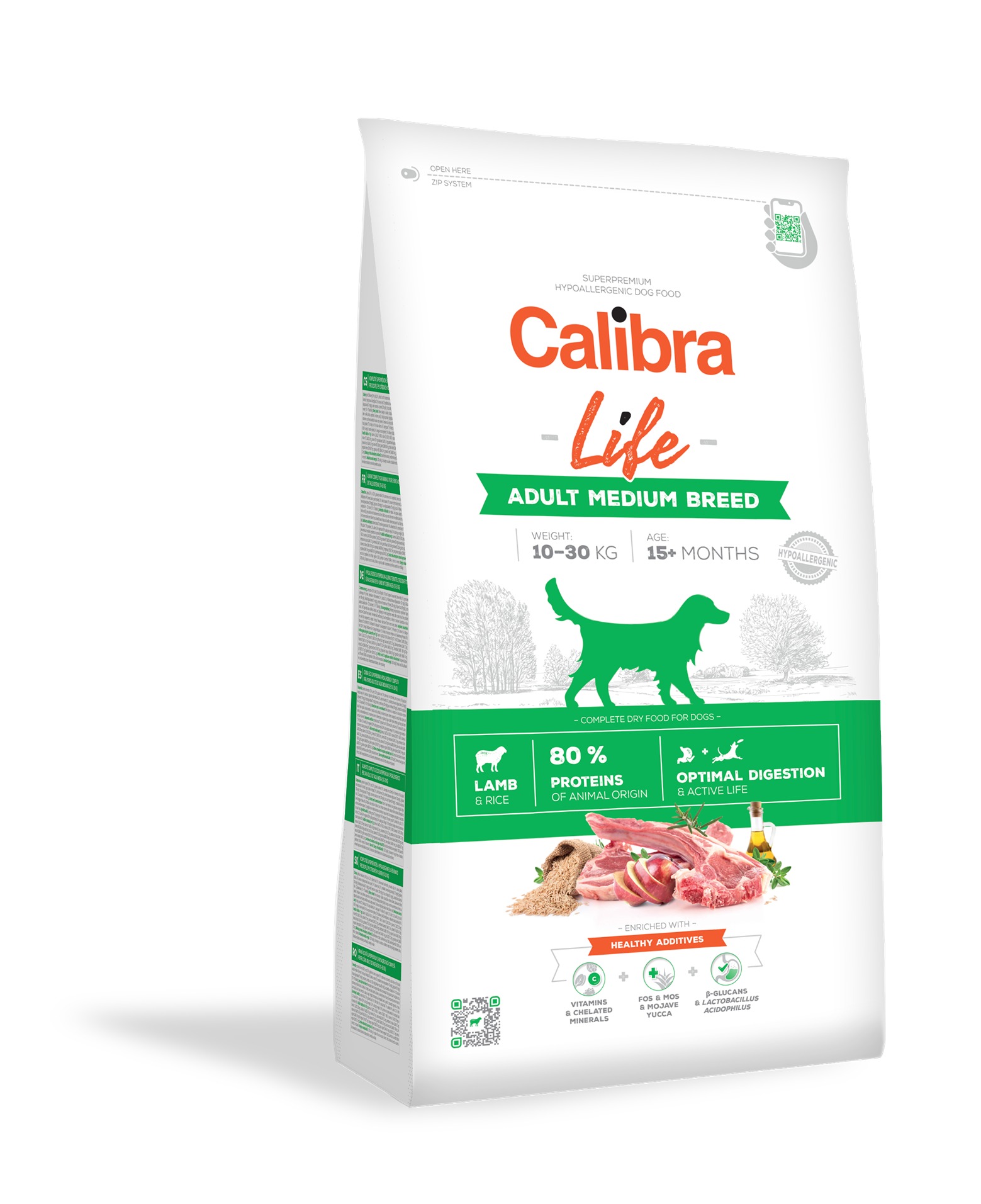 Miscota Calibra Alimento per cani agnello Life Adult di taglia media