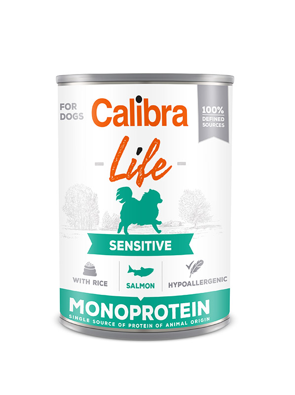 Miscota Calibra Alimento umido per cani con salmone e riso Life Sensitive