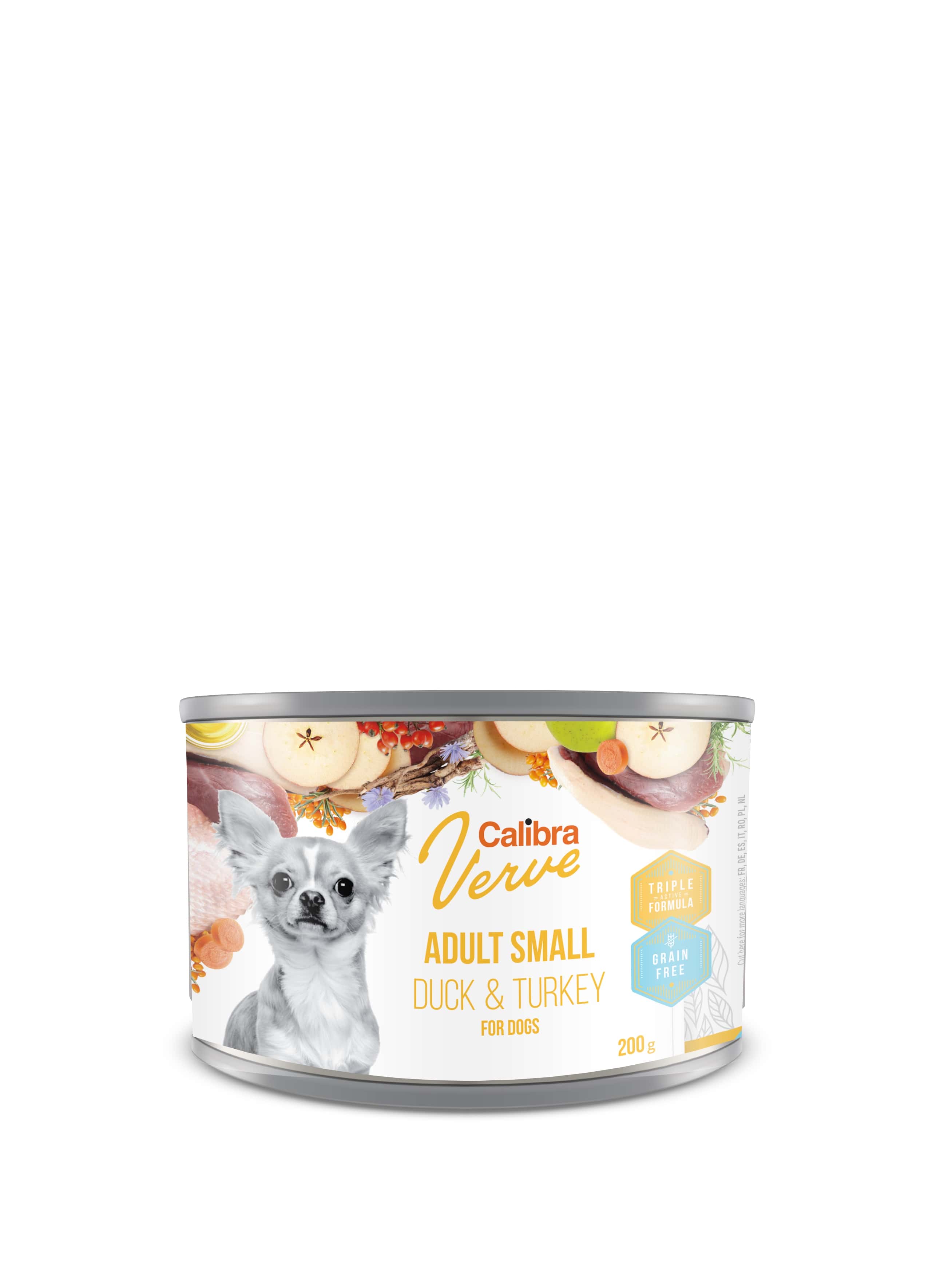 Miscota Calibra Verve Grain Free Adult Small Alimento umido per cani anatra e tacchino