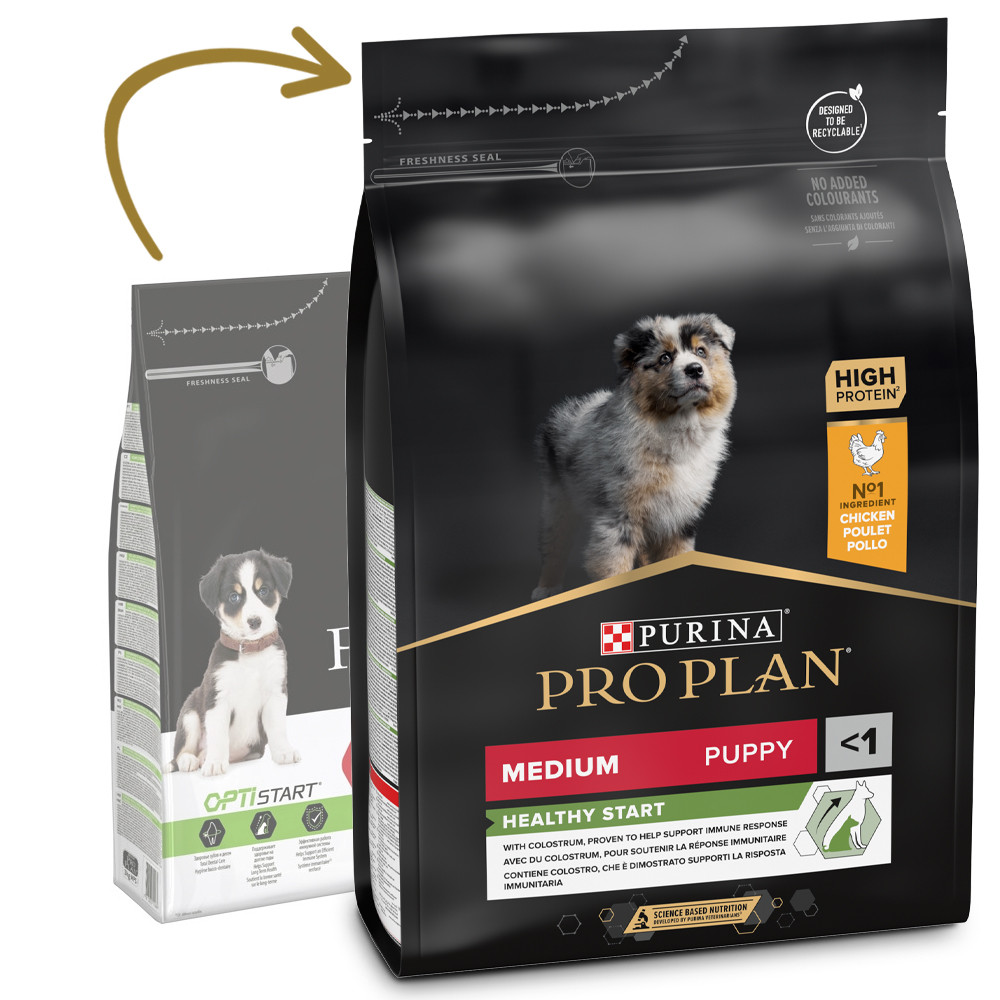 Purina Pro Plan Optistart Medium Puppy pour Chiots au Poulet - Miscota ...