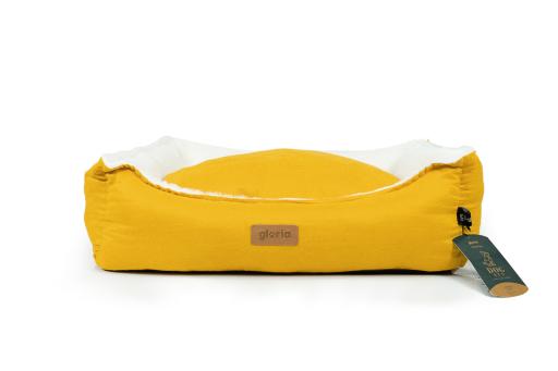 Yellow Rectangular Alquezar Bed for Dogs