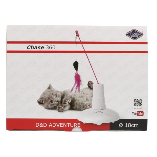 Brinquedo eletrônico Chase 360° para gatos - diversão e agilidade