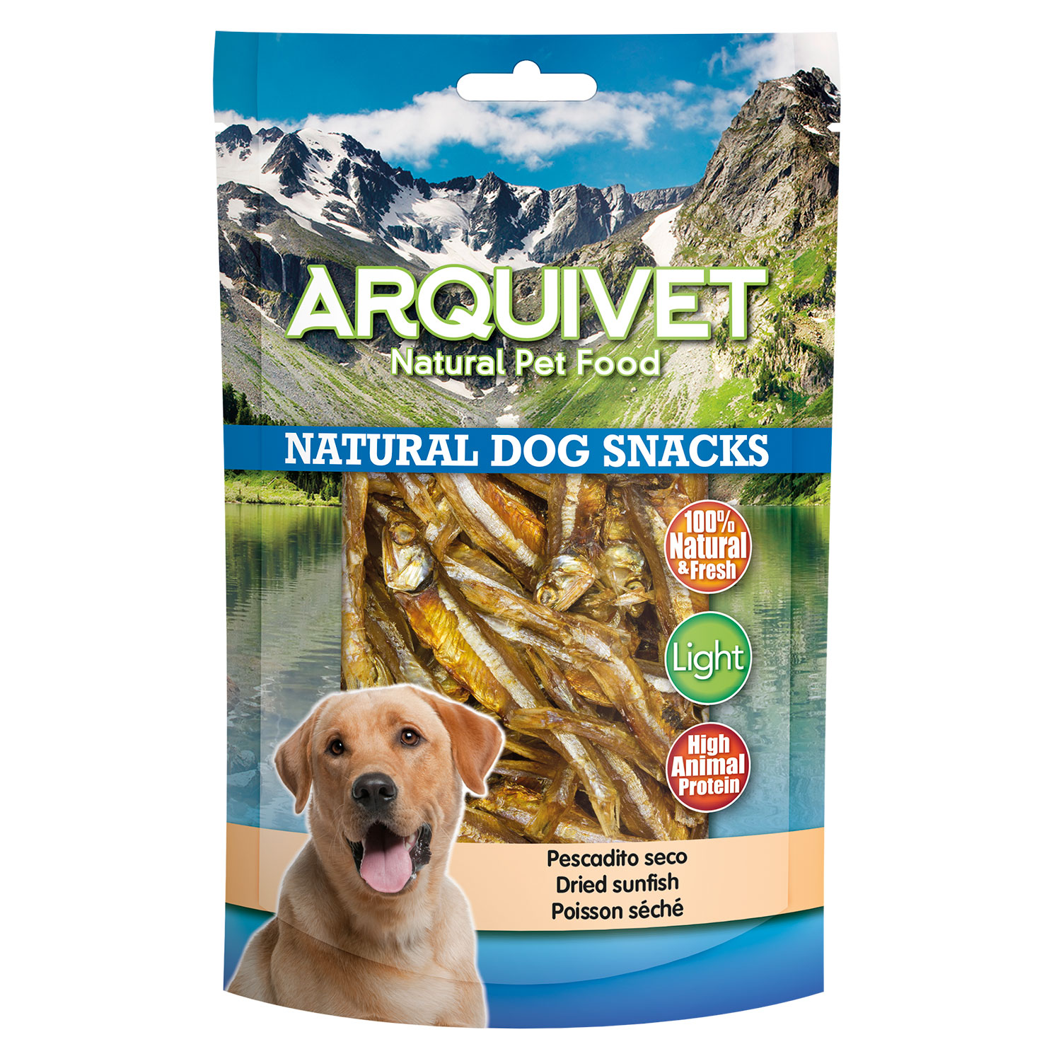 Miscota Arquivet Snack Naturale per Cani Chips di Pesce Secco