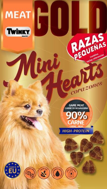 Miscota Sandimas Twinky Minihearts Minihearts Hearts Snack per cani