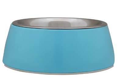 Miscota Freedog Ciotola in melamina blu in acciaio inox