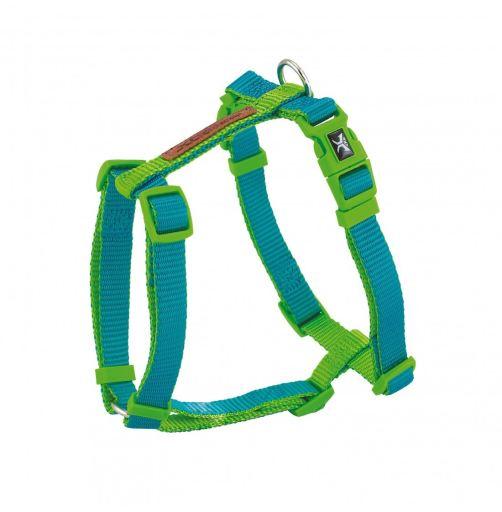 X-Trm Double Premium Harness Turquoise/Green
