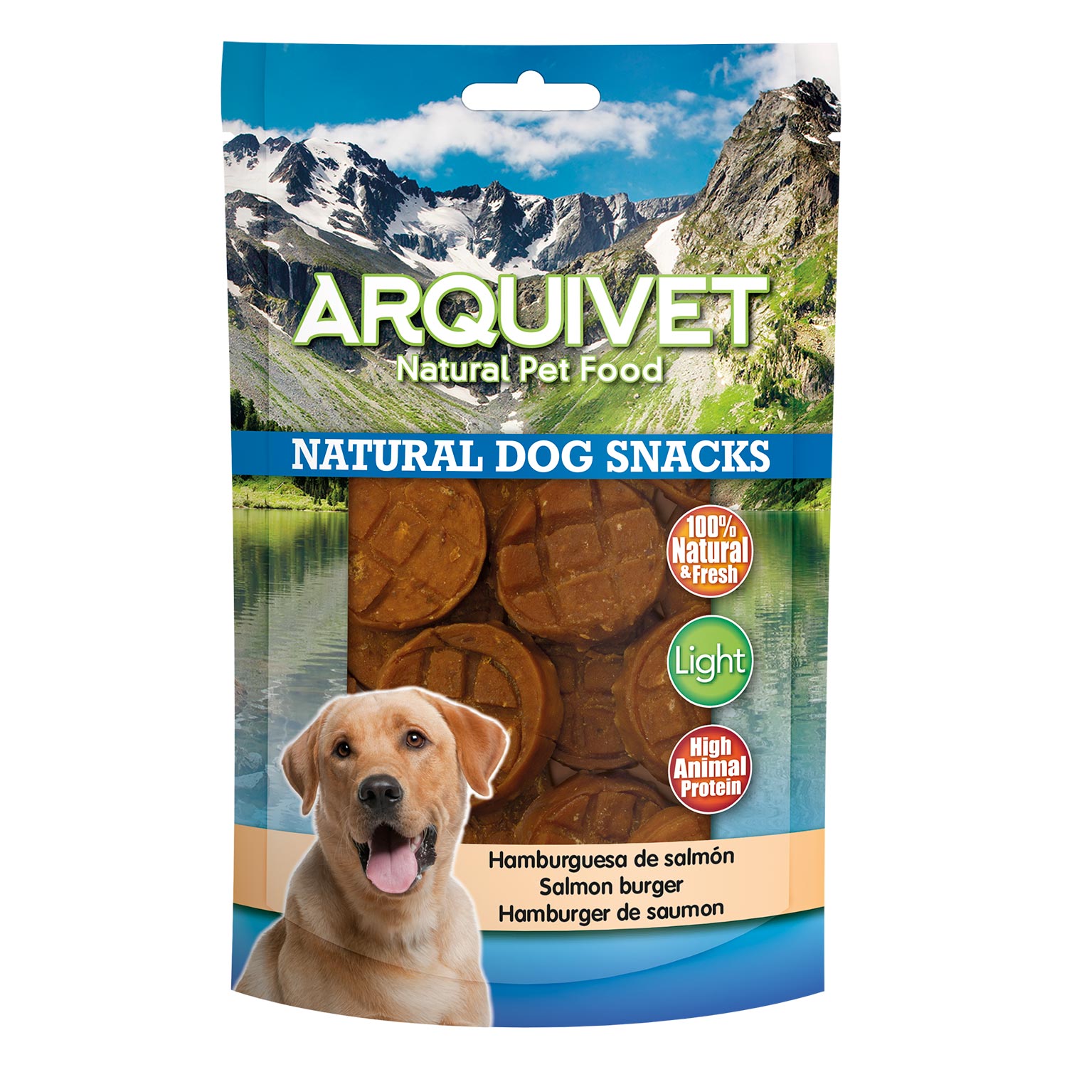 Miscota Arquivet Snack Hamburguesa de Salmón para Perros