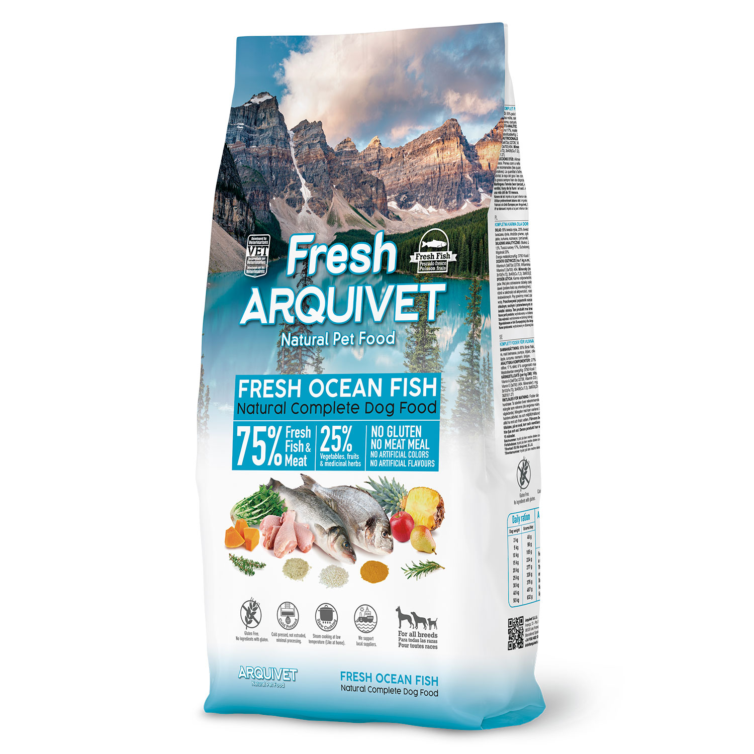 Arquivet Fresh Free Run Turkey Hundefutter – 10 Kg, Mit Frischem Truthahn & Fisch, Glutenfrei, Kaltgepresst