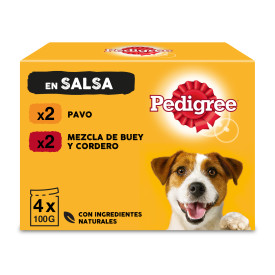 Miscota Pedigree Selezione di Alimento Umido di Carni Miste in Salsa per Cani